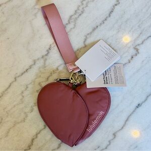 lululemon athletica Dual Pouch Heart Wristlet